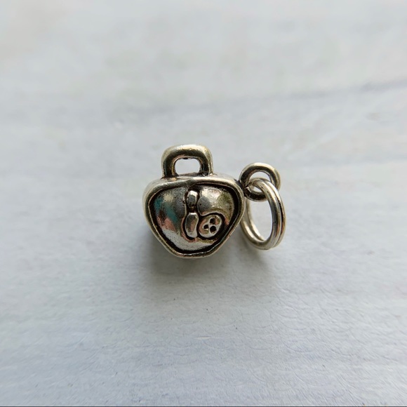 Sterling Silver Bowling Bag Charm - Picture 1 of 6